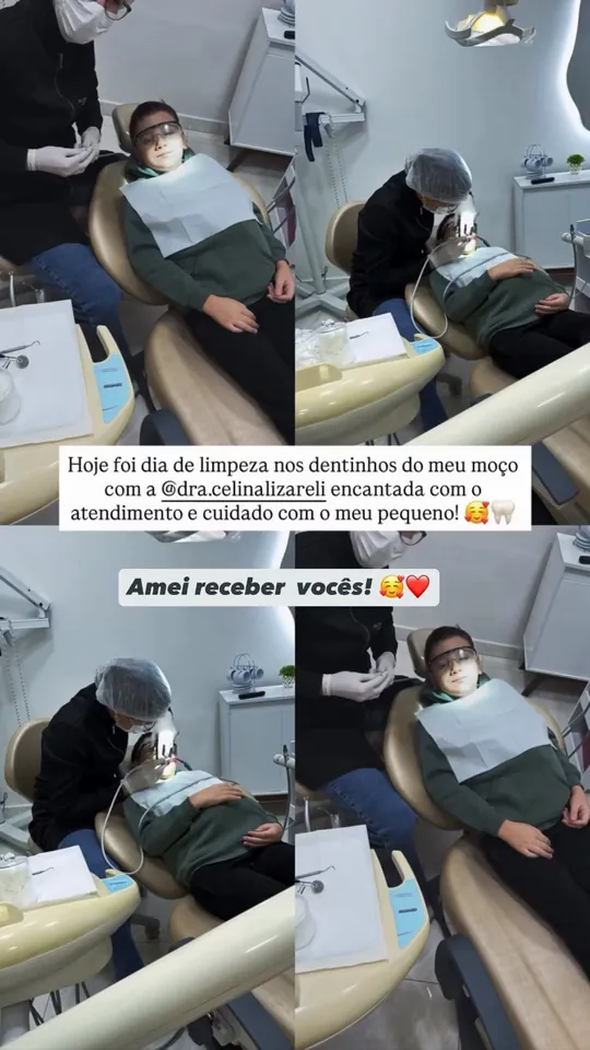 Story de familiar de paciente agradecendo o atendimento da Dra. Celina